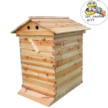 Automatic Wooden Beehive House For 7 Beehive Frames Beekeeping Equipment Honey Self Flowing Bee Hive Supplies Beekeeper Tools 
