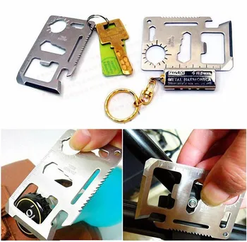 

11 in 1 Kids Toys Trainer Multifunction Pocket Saber Card Tool Multi Tools Hunting Survival Camping Pocket Military Card Knife