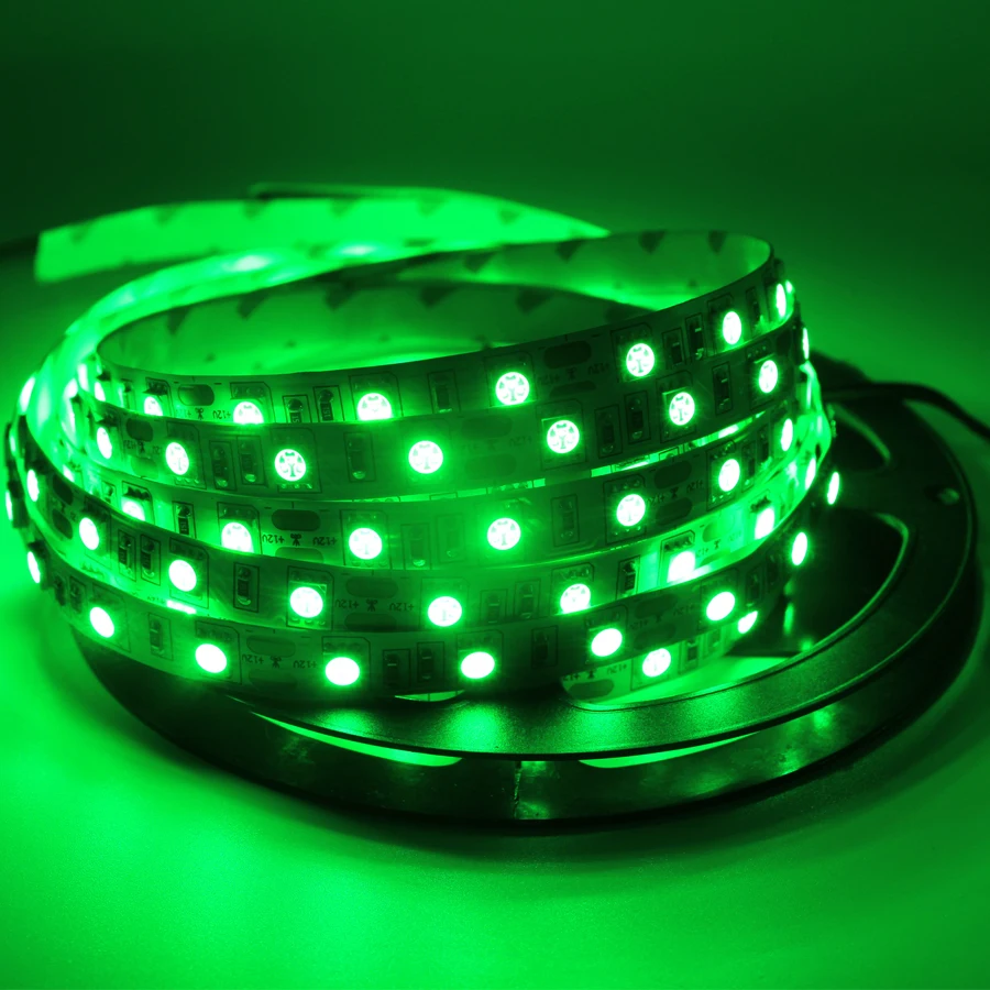 СВЕТОДИОДНАЯ лента SMD 5050 RGB DC 12V 24V Гибкая Водонепроницаемая Светодиодная гибкая