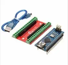 NANO IO Shield Expansion Board + Nano V3 Improved Version With Cable For Arduino