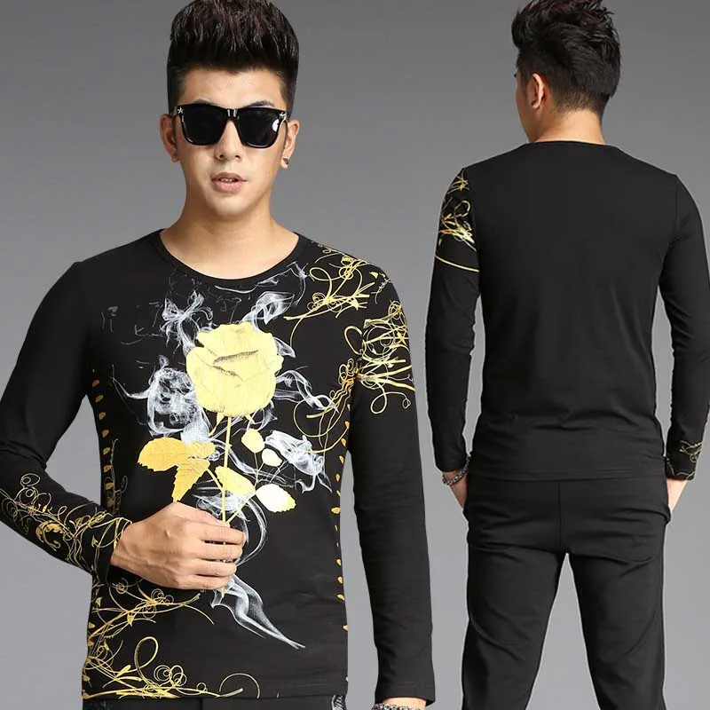 Retro Gilded Rose Floral Two Piece Sweat Set Tracksuit Men Hoodie Set Casual Slim Fit Sweatshirt with Joggers Pants Exercise Set Retro Gilded Rose Floral Two Piece Sweat Set Tracksuit Men Hoodie Set Casual Slim Fit Sweatshirt with Joggers Pants Exercise Set
