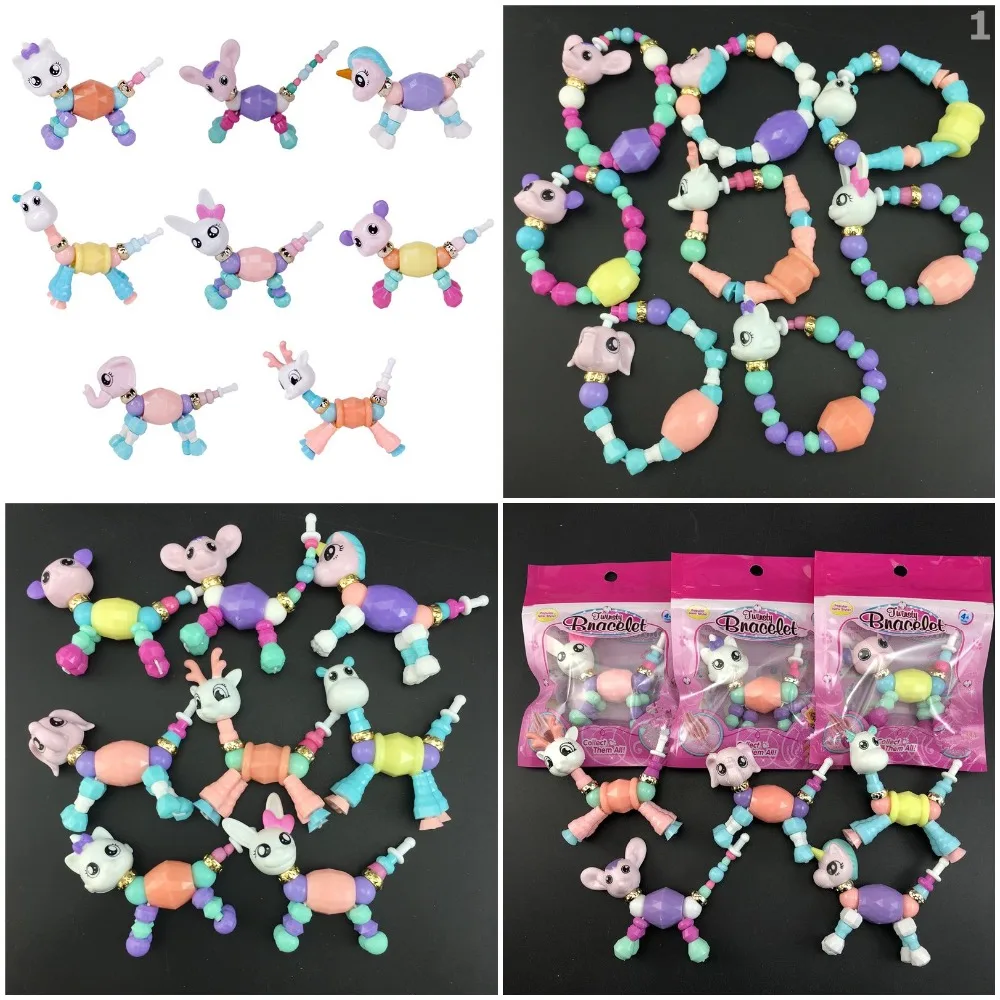 

Free Shipping Children diy Toys Bracelet for Kids twisty Magical Animal Bracelet for Girls Toys Party Bracelet for X-mas Gift