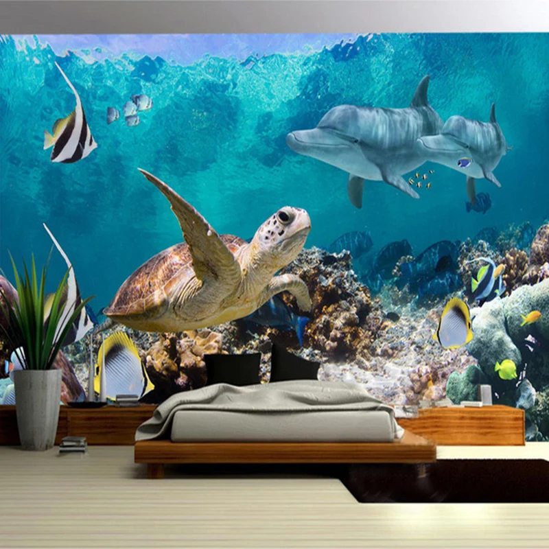 Подводный мир 3D фото обои для Гостиная Спальня ТВ фон настенная живопись Home Decor