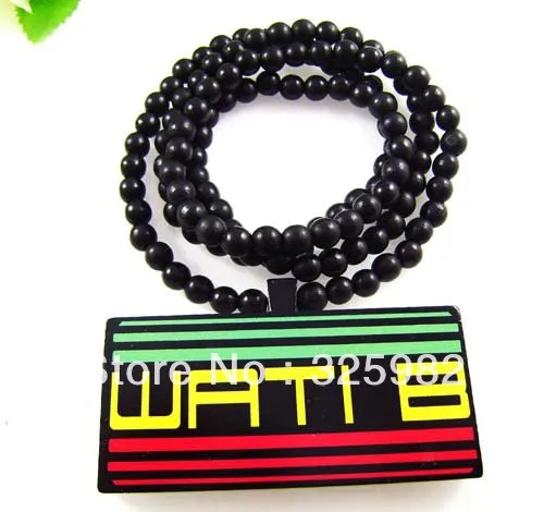 Wholesale 5Pcs/Lot Fashion WATIB Pendant Good Wood Wooden Dancer Color Hip-Hop Cowboy Necklace | Украшения и аксессуары