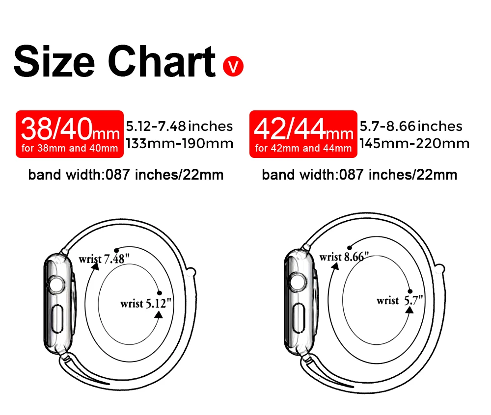 Нейлоновый спортивный бесшовный ремешок для наручных часов Apple Watch, ремешок 42 мм, длина-44 мм, 40 мм, 38 мм, для iWatch, версия 5/4/3/2/1 браслет, ремешок на запястье для наручных часов аксессуары