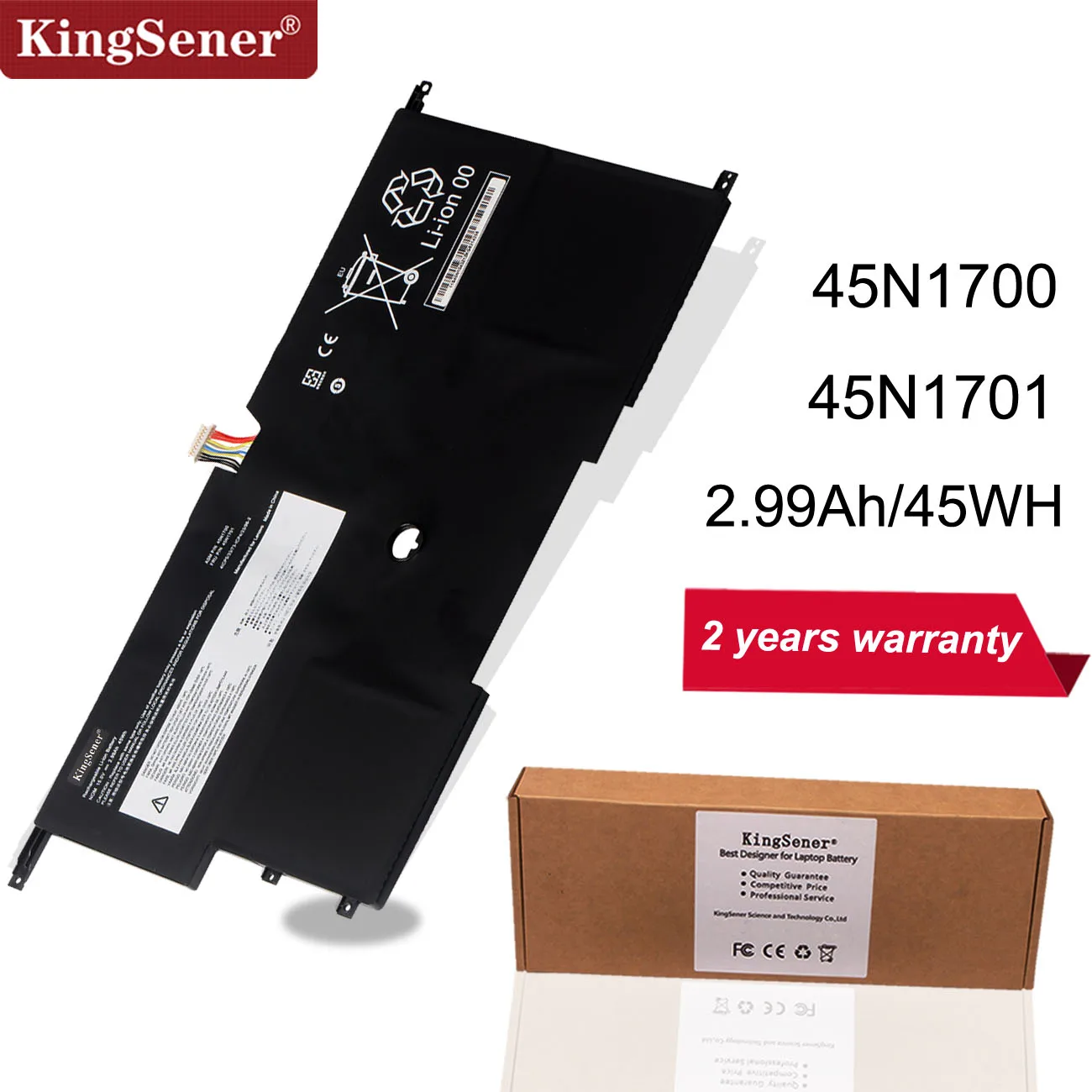 KingSener X1 ноутбук Батарея 45N1700 45N1701 45N1702 45N1703 для lenovo ThinkPad X1 углерода Gen 3 серии 4ICP5/58/73-2 15V 45WH