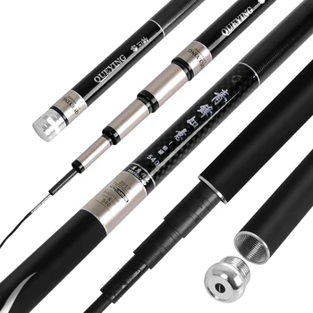 

High Quality Fishing Rod High Carbon Content 28 Type Taiwan Fishing Rod River Stream Portable Super Hard Fishing Hand Rod 2pcs