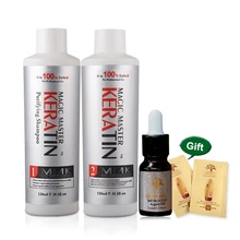 Without Formalin 120ml MMK keratin treatment Repair damaged hair&straighten hair+120ml Purifying Shampoo+10ml Argan oil Without Formalin 120ml MMK keratin treatment Repair damaged hair&straighten hair+120ml Purifying Shampoo+10ml Argan oil