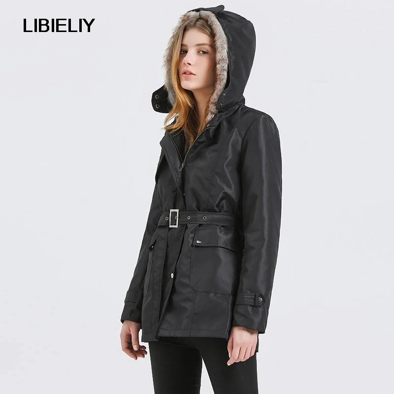 veste a capuche fausse fourrure femme