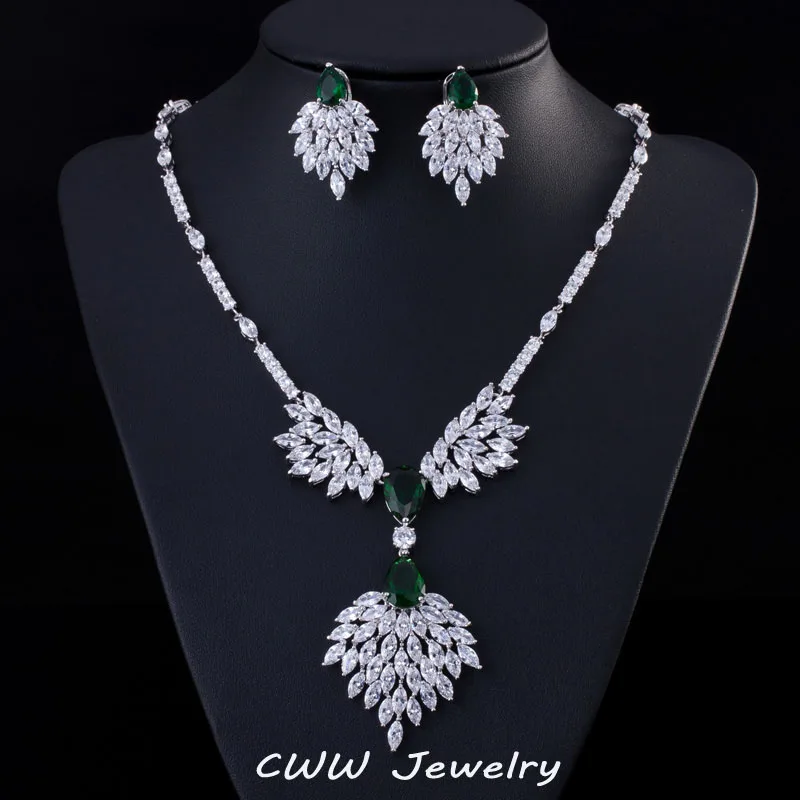High Quality Green Zirconia Rhinestone Fashion Jewellery  
