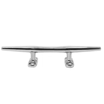 

VODOOL 6 inch Stainless Steel Heavy Duty Boat Dock Deck Rope Cleat Marine Bollard Yacht Boat Tether Pier Dock Station Decoration