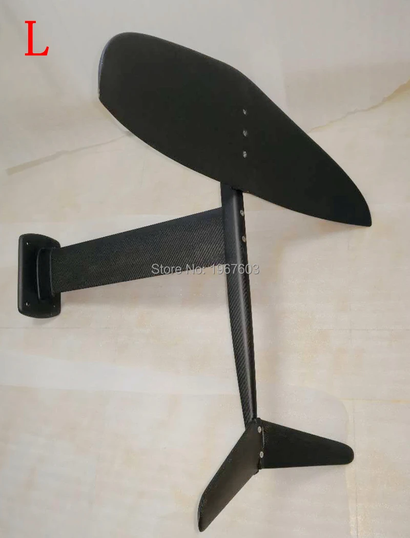 Largest L hydrofoil Pure 3K Carbon Wings+Aluminum fuselage mast plate Hydrofoil Foils for SUP Surf Foil