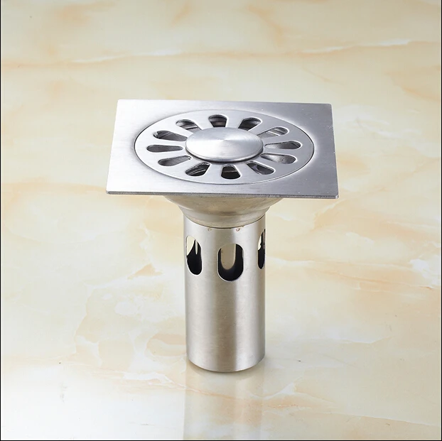 High quality 10cm Stainless steel floor drain bathroom kitchen shower double anti odor floor