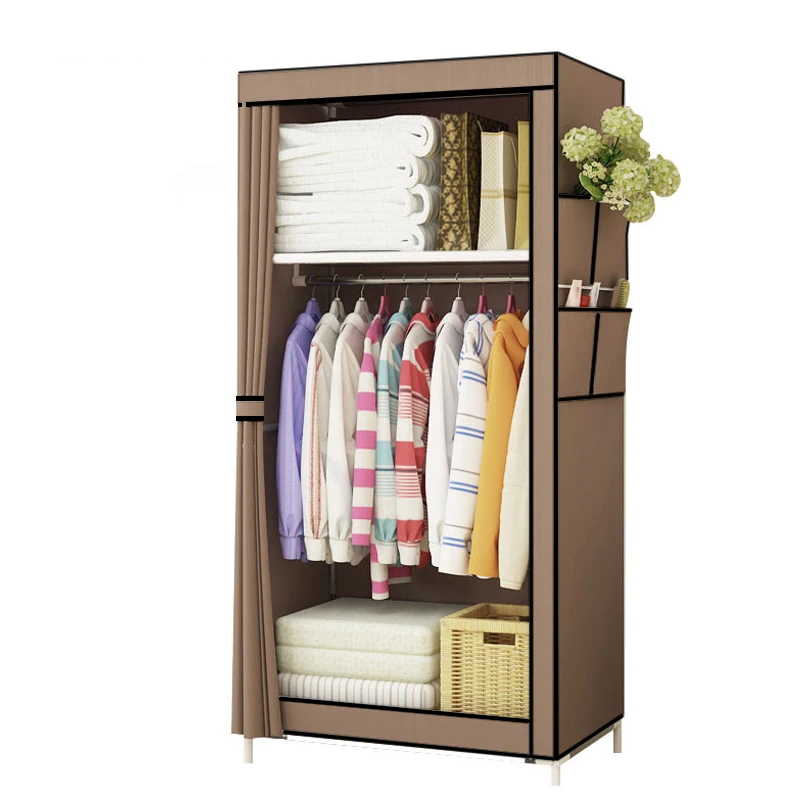 Minimalist Cloth Wardrobe Student Dormitory Single Small Fabric Wardrobe Folding Clothing Storage Cabinet Home Furniture Closet Minimalist Cloth Wardrobe Student Dormitory Single Small Fabric Wardrobe Folding Clothing Storage Cabinet Home Furniture Closet