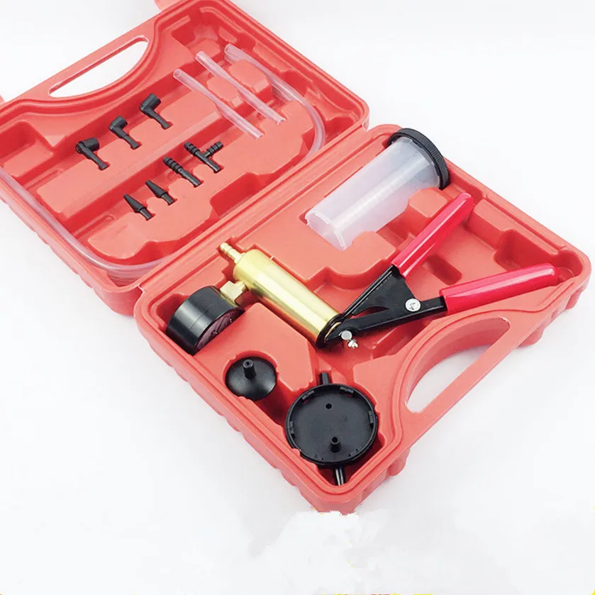 1 Set Car Manual Oil Suction Pump Brake Bleeder Vacuum Pump Detector