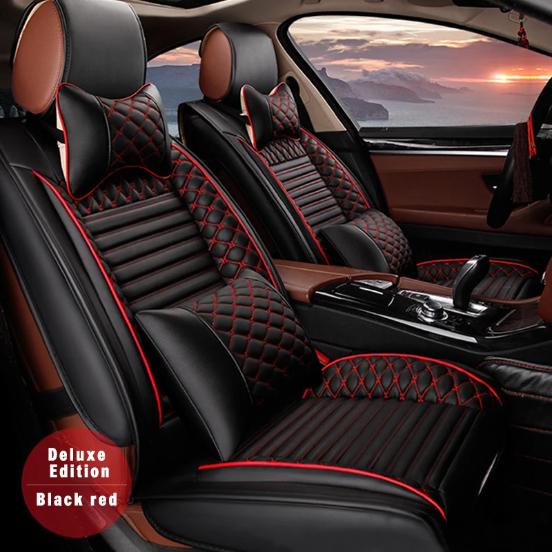 CAR SEAT COVERS fit Volvo XC90 red/black sport style full set 