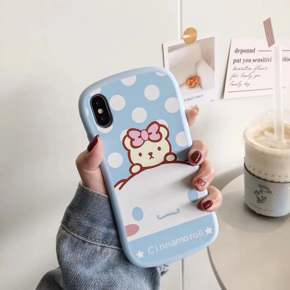 Maosenguoji милый Sanrio Мультфильм Мелодия cinnamoroll мягкий силикагель мобильный чехол для телефона для iphone 6 6s 7 8 plus X XR XS MAX чехол