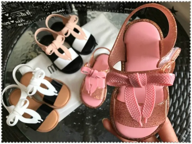 Новинка года; Летняя детская обувь Melissa; детская обувь; мягкая прозрачная обувь для маленьких девочек; Открытые детские сандалии; обувь для малышей