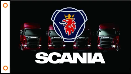 Флаг Автомобиля На Заказ Флаг автомобиля scania баннер 3x5ft полиэстер 101