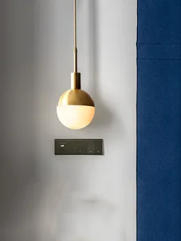 

Nordic Hanging Lamp Restaurant Copper Bar Bedroom Light for Coffee Shop Pendant Lights Living Room Reading Study Hanglamp