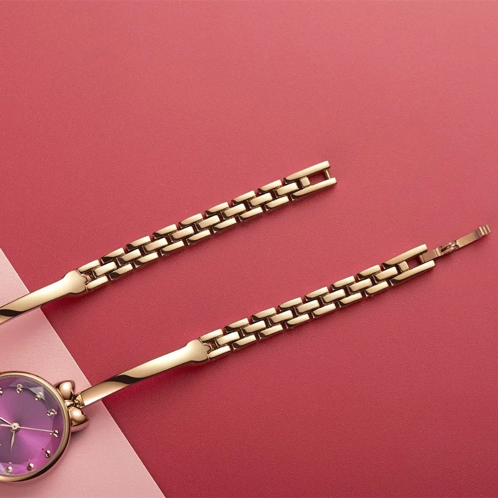 KIMIO Thin Bow Small Watch Women Golden Rose Color Lady Watch For Woman Quartz Wrist Watches Creative Bracelet Watch Female New