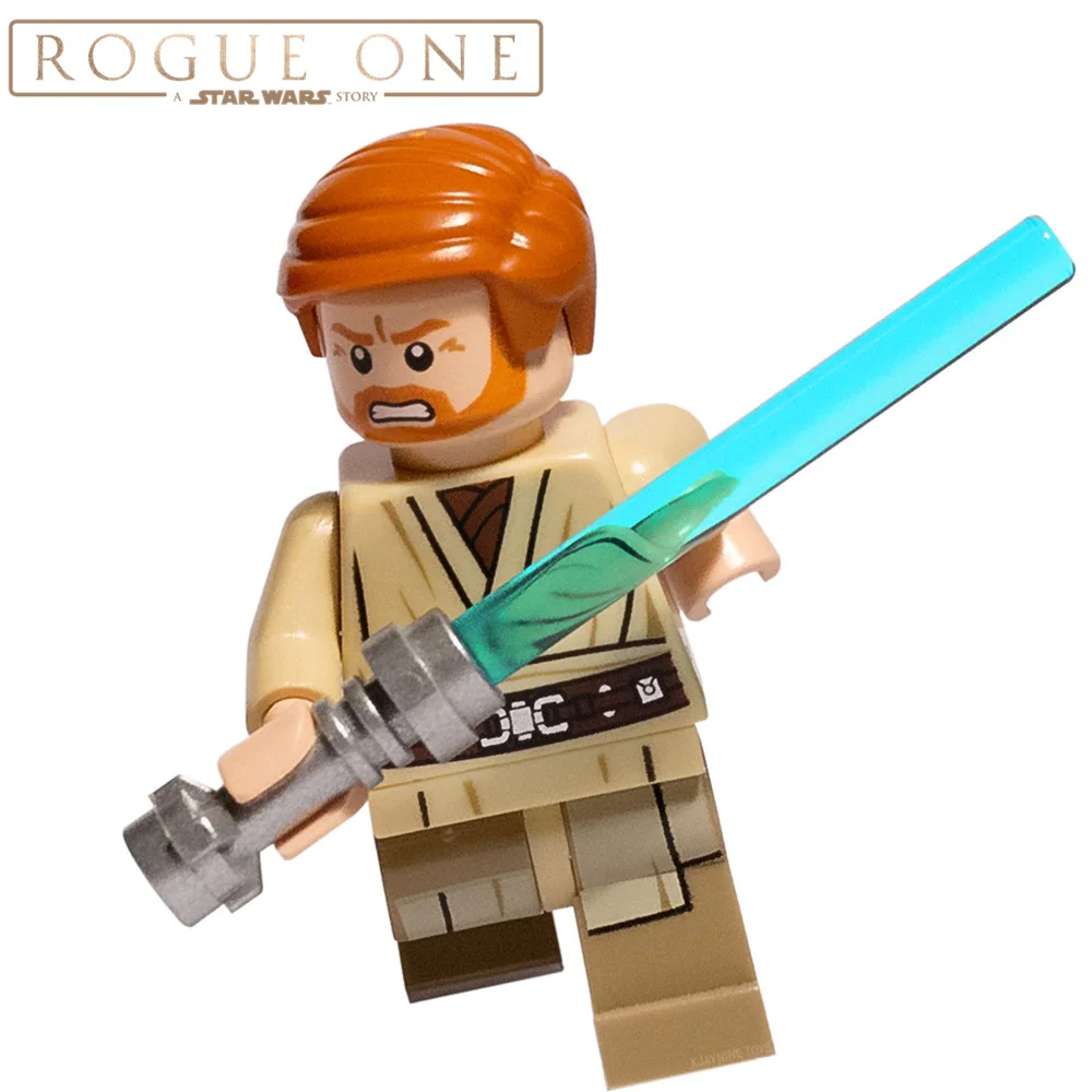 

SingleSale STAR WARS Rogue One Obi Wan Kenobi with Lightsaber Minifigures Assemble Building Blocks Kids Learning Gift Toys