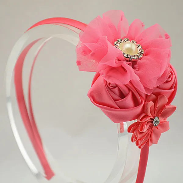 chiffon flower headband