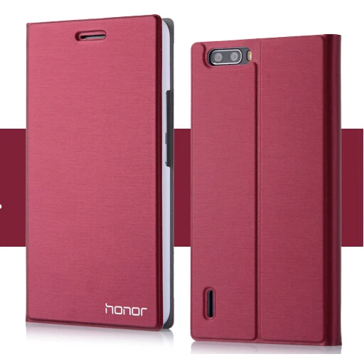 Новый известный бренд Флип кожаный чехол для Huawei Honor 6 plus Роскошный телефона сумка