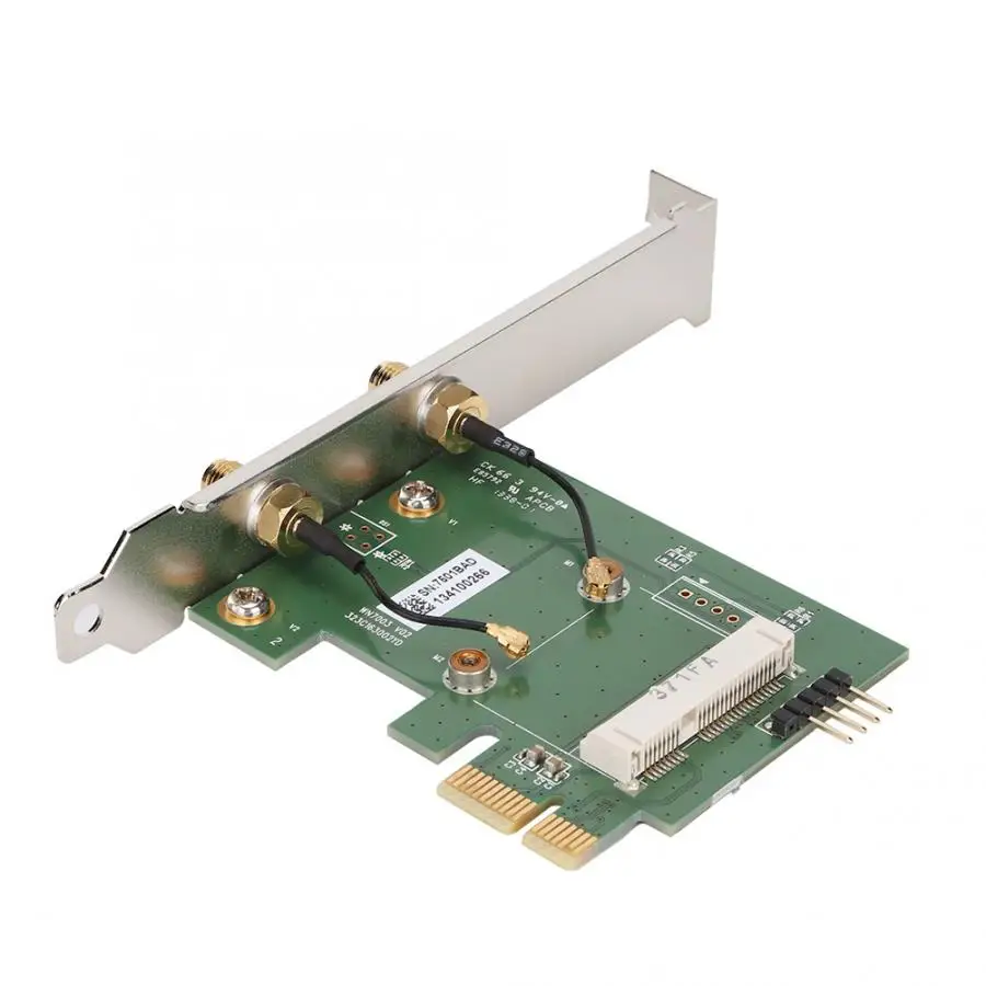 

Wireless Adapter Bluetooth Transmitter Audio Receiver Wireless Wifi Network Adapter Card Mini PCI-EX1 To PCI-E Desktop Adapter
