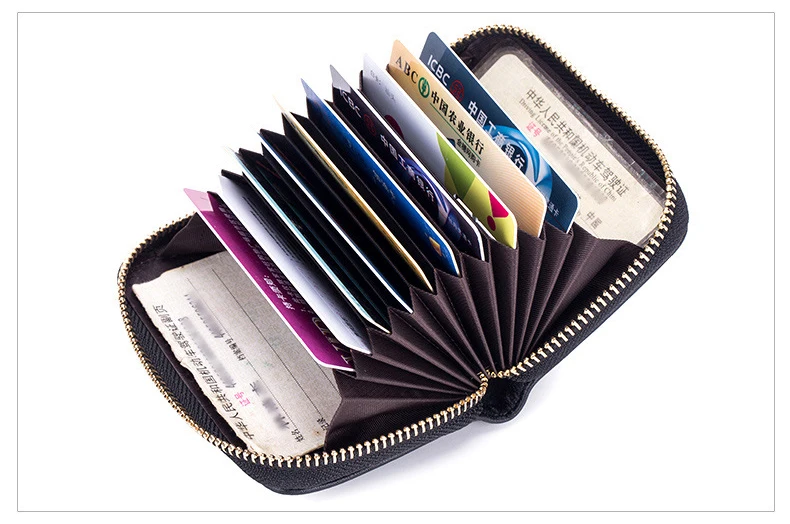 Women genuine leather card holder 19