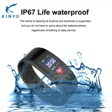 IP67 водонепроницаемый smartband кислород в крови сердечный ритм в реальном времени мужской браслет сообщение напоминание смарт-браслет pk Mi 3