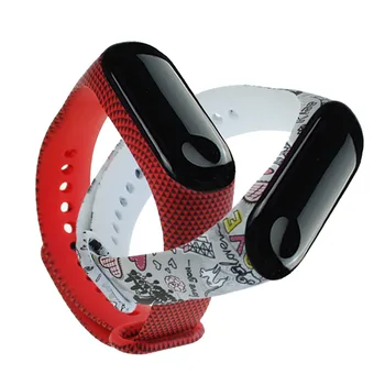 

New High Quality Wristband For Xiaomi Mi Band 3 Bracelet TPU Wristband Wrist Band Replacement Printing Wristband Strap