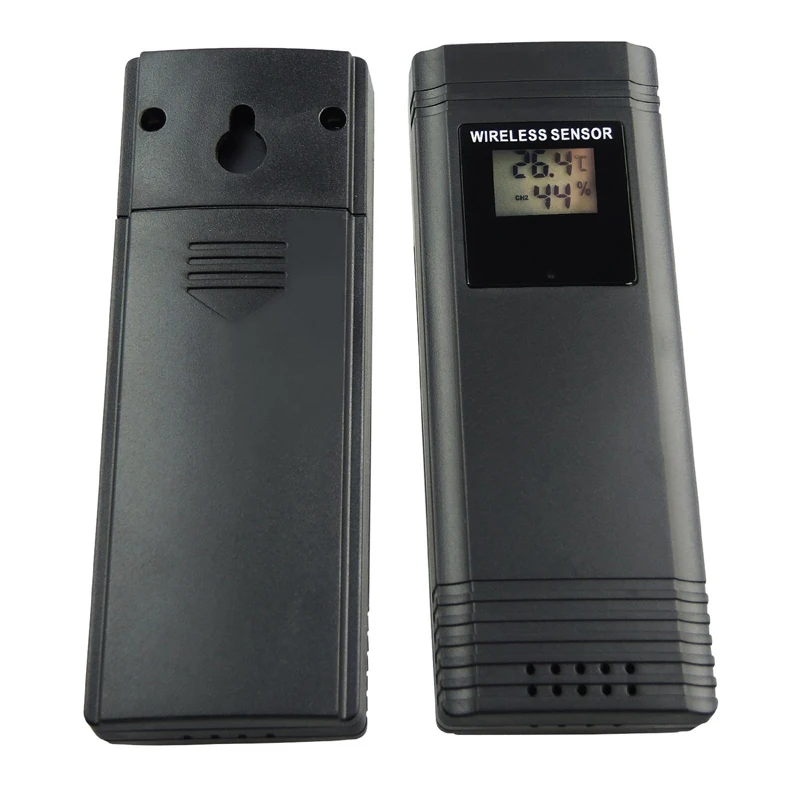 TS-71 Indoor Outdoor Temperature Monitor Digital Weather Station DCF77 RCC Thermometer RH% Barometric Pressure with 2 Wireless Sensor