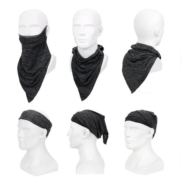Motorcycle Proctect Cycling Face Mask Anti-UV Neck Hood Half Face Breathable Dustproof Headband Triangle Sport Scarf Windproof