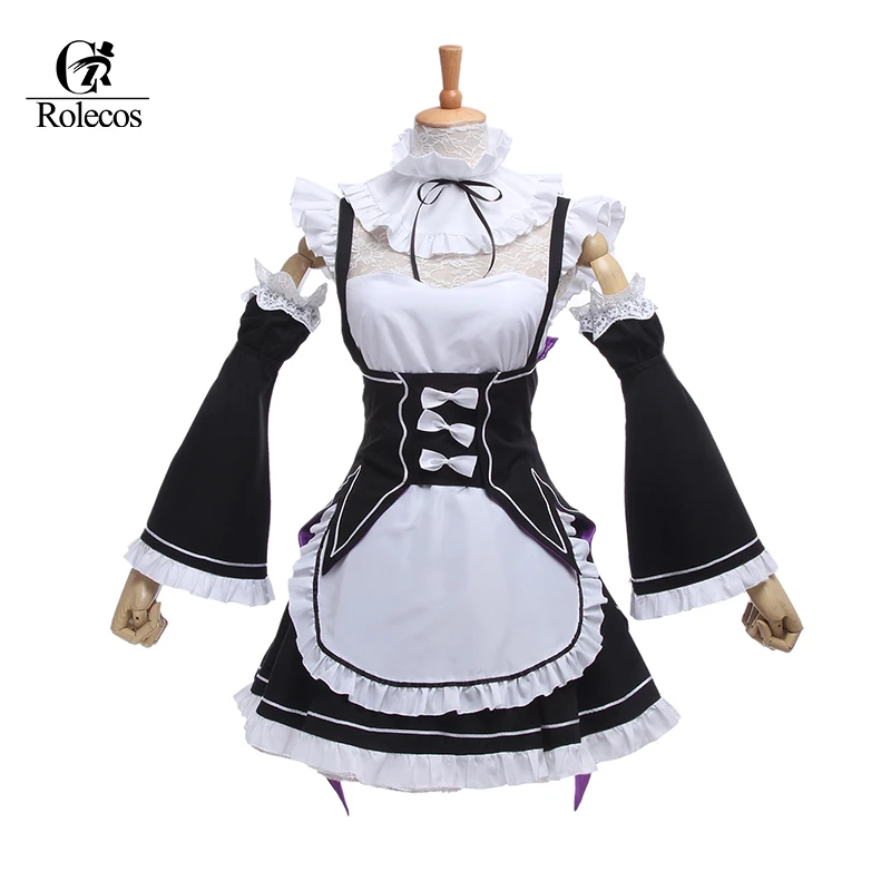 

Rolecos Re:Life in a different world from zero Rem Ram Cosplay Costumes Plus Size