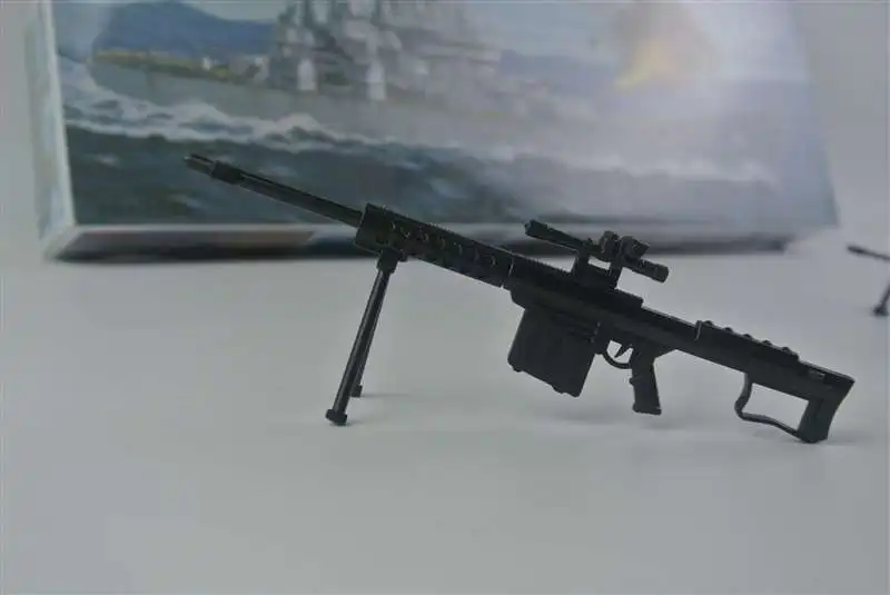 Модель пластикового пистолета, 1:8, сборная пулемётная пушка MG42 Barrett Gatlin, винтовка-автомат, Классическая сборка, строительные игрушки, 10 пушек - Цвет: I