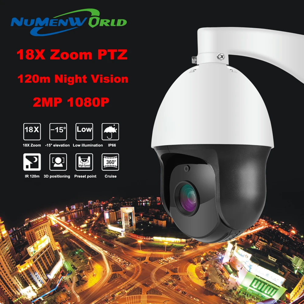 2.0 MEGAPIXEL 18X OPTICAL ZOOM PTZ High Speed Dom camera waterproof