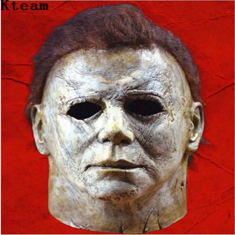 

2019 Hot Movie Halloween Horror Michael Myers Mask Cosplay Adult Latex Full Face Helmet Halloween Party Scary Mask Props toy