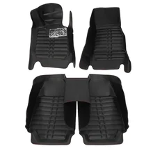 Leather Car Floor Mats for BMW 3 2012 2013 2014 2015 2016 Car Styling Waterproof Carpet Front & Rear Floor liners  Auto Accessor