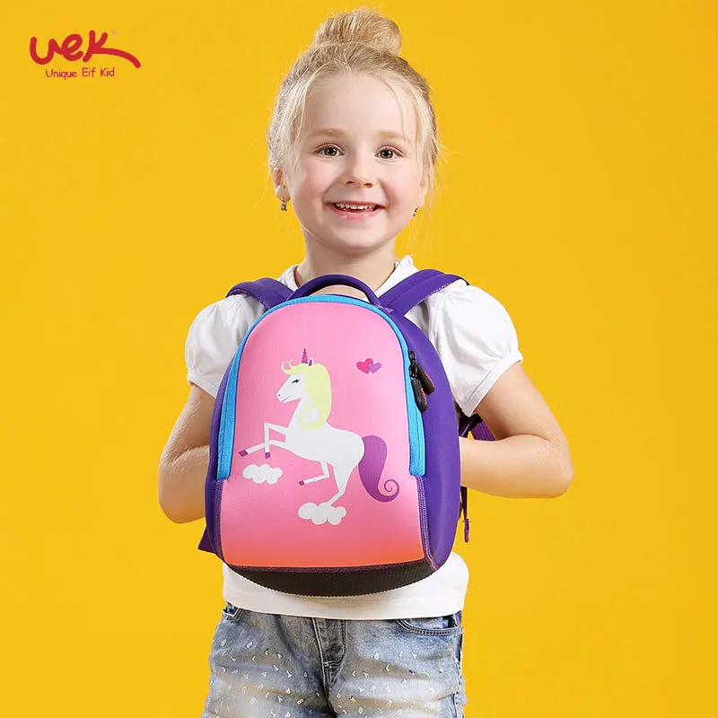

UEK Brand kids backpack Ufo Unicorn Animals Printing children school bags for boys girls Children backpacks sac enfant Age 2-5