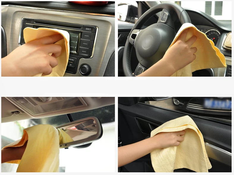 Lavagem de Carro Toalha de Pano de Absorção de Água Toalha de Lavagem do Carro Ferramentas de Limpeza Acessórios de Automóveis Camurça Doméstica Especial 10 Lavagem de Carro camurça Toalha de Pano