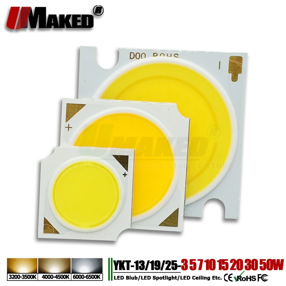 LED Light Chip Display Lamp Work Source Power Bulb Spotlight 3 5 7 10 W White