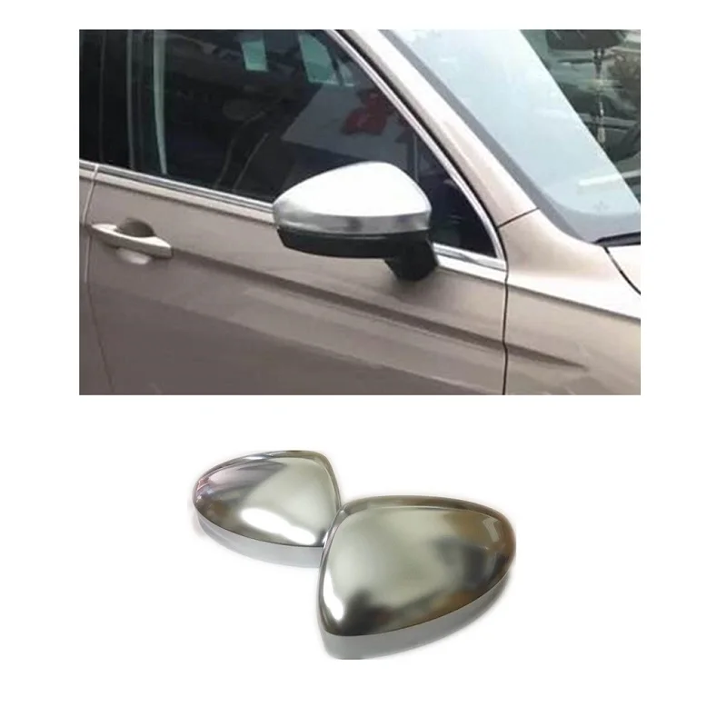 For Volkswagen VW Tiguan MK2 2017 2018 Matt Chromed Side Door Mirror Wing Mirror Cover Replacement