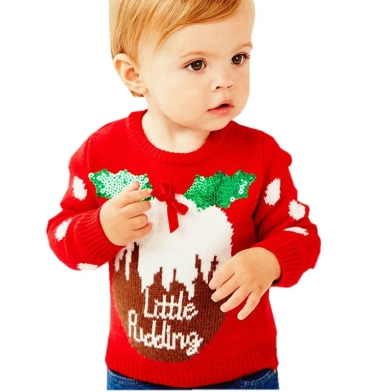 Little Maven 2 7 Years Boys Girls Sweaters Christmas Red Sweaters For