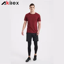 

Akilex Men's Bodybuilding Sports Multi-function Quick Dry T Shirt