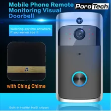 D06 беспроводной дверной звонок HD 720P Wi-Fi видео дверной звонок Дверной телефон ночного видения движения обнаружения сигнализации визуальный домофон дверной Звонок камера