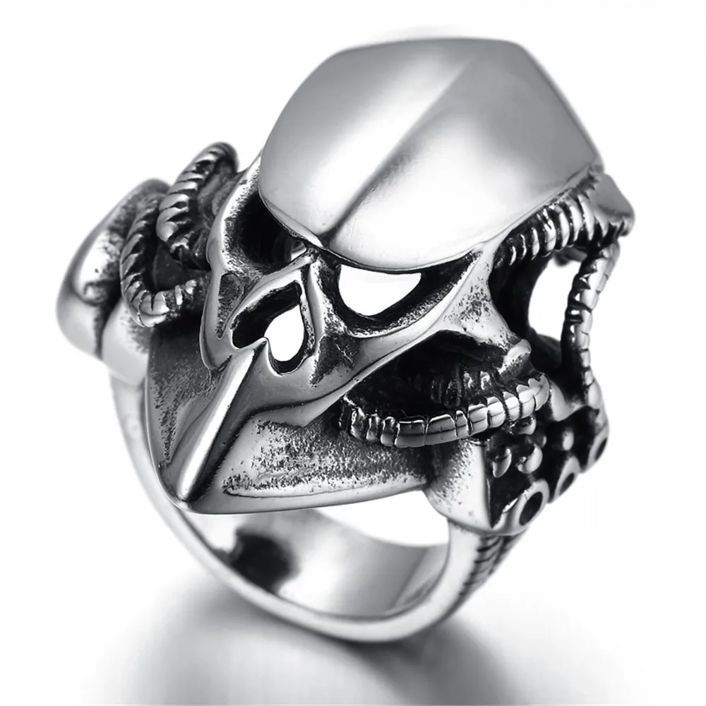 

New Shantou Titanium Steel Handmade Boys Locomotive Punk Rings