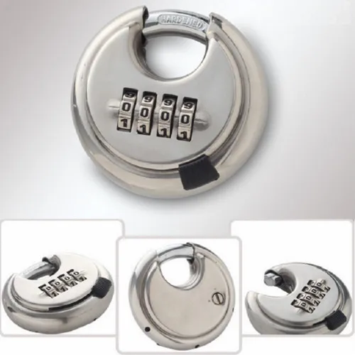 

70mm Digit Disc Padlock 4 Password Combination Suitcase Luggage Metal Code Lock Mini Coded Keyed Anti-Theft Locks Cijfersloten