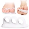 2 pièces Silicone Gel orteil séparateurs civières chevauchement orteils orthèses & marteau orteils orthopédique coussin pieds soin chaussures semelles ► Photo 3/4
