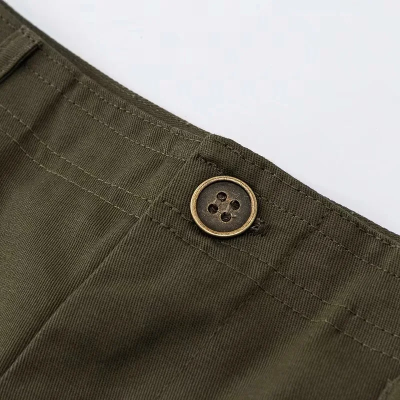 Новая летняя женская юбка-карго с высокой талией военная пряжка юбки в винтажном стиле женские короткие мини-юбки уличная армейские юбки